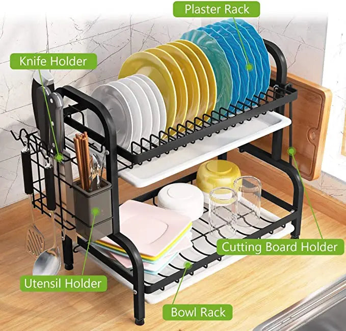 StorageGenius ™ 2-Tier Compact Kitchen Dish Rack