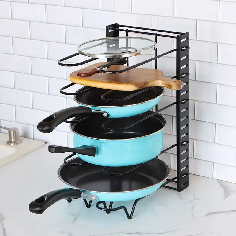 StorageGenius™ 5/8 Tiers Kitchen Rack Adjustable Pan/ Pot