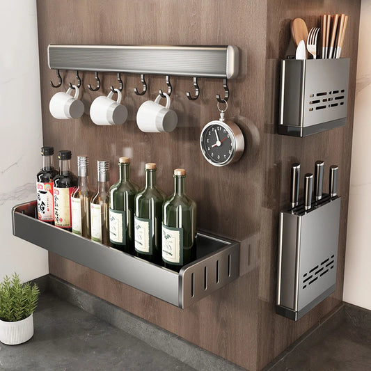StorageGenius™ Kitchen Storage Wall Shelf Organizers