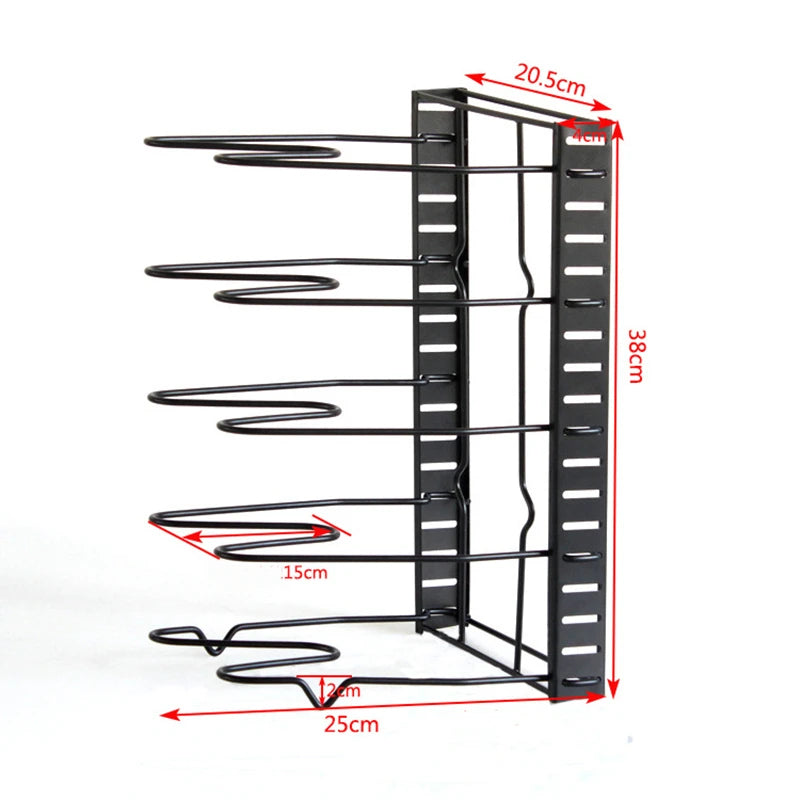 StorageGenius™ 5/8 Tiers Kitchen Rack Adjustable Pan/ Pot