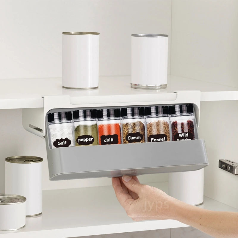 StorageGenius™ Kitchen Spice Rack -Under-Shelf Spice Organizer