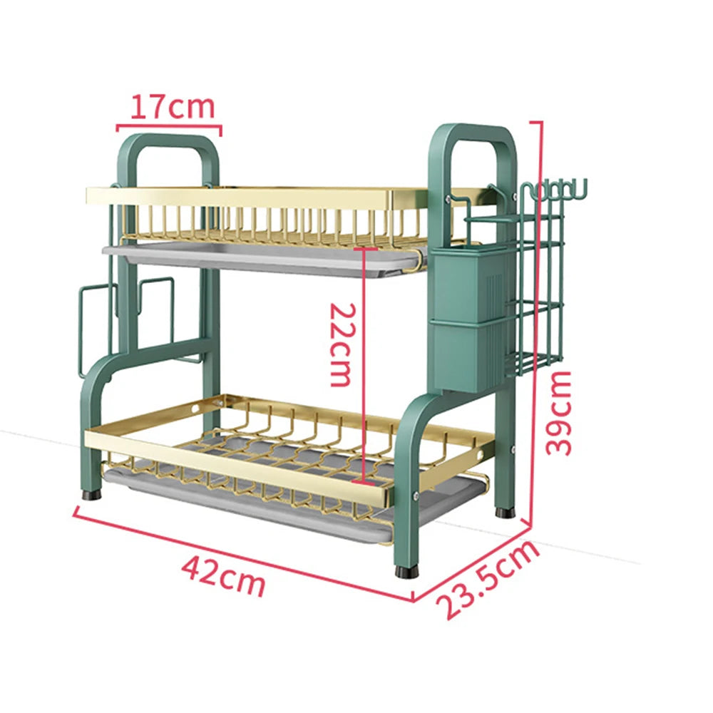 StorageGenius ™ 2-Tier Compact Kitchen Dish Rack