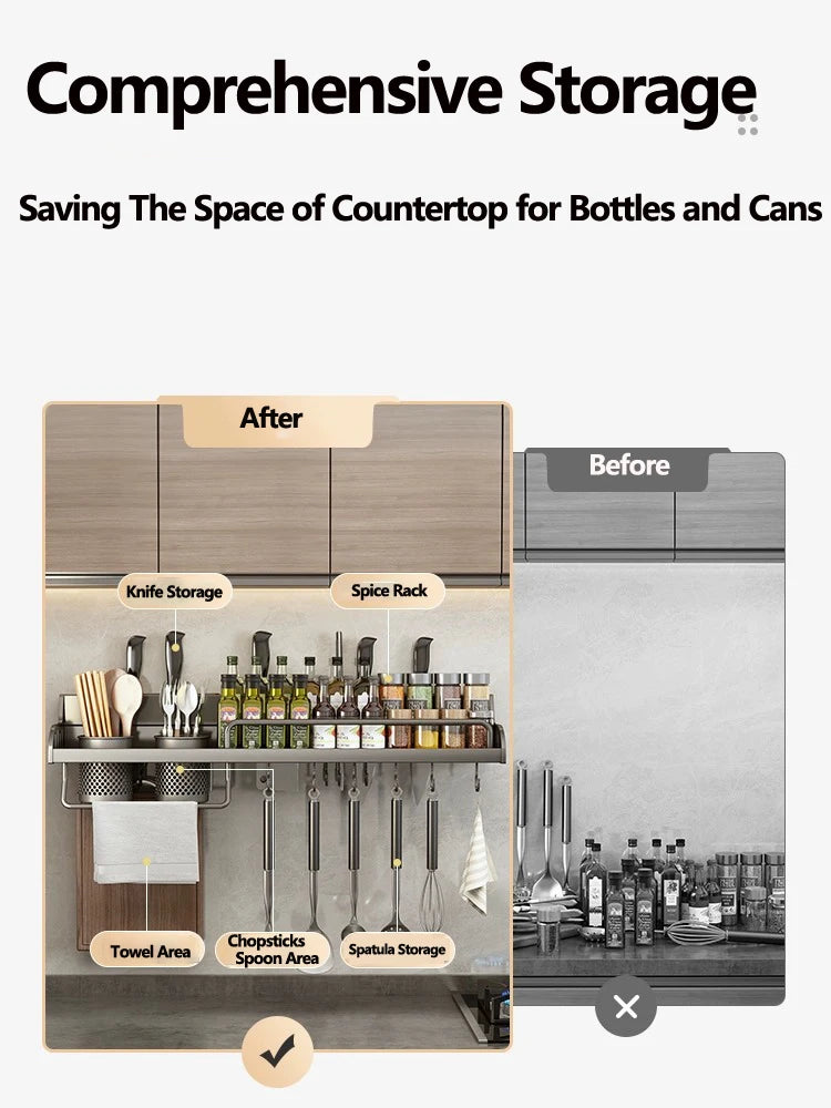 StorageGenius™ Kitchen Spice Storage Knives Holder