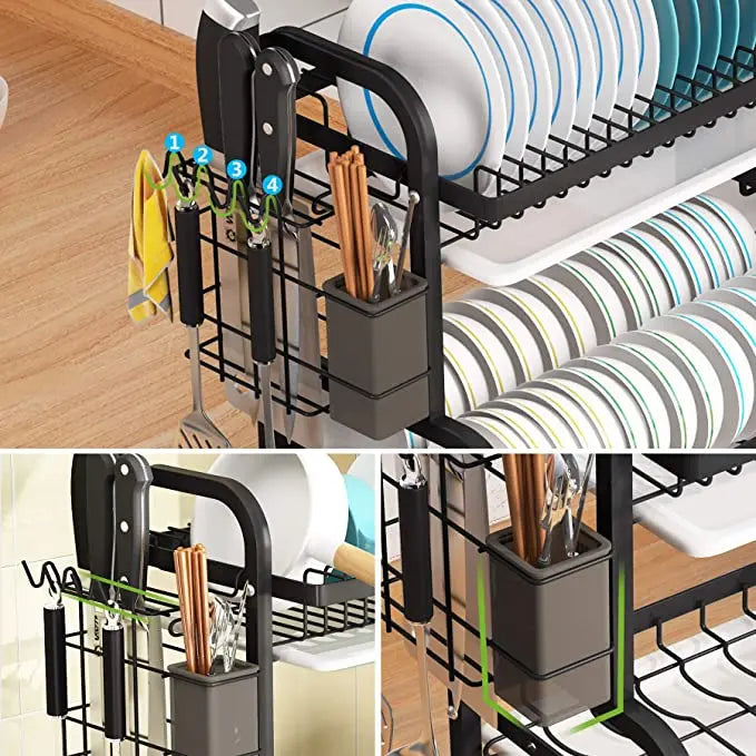 StorageGenius ™ 2-Tier Compact Kitchen Dish Rack
