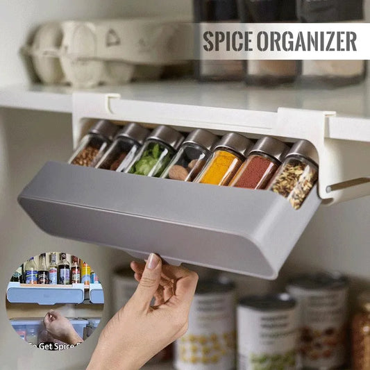 StorageGenius™ Kitchen Spice Rack -Under-Shelf Spice Organizer