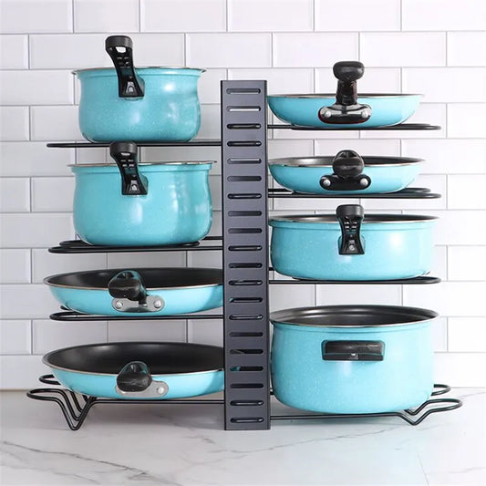 StorageGenius™ 5/8 Tiers Kitchen Rack Adjustable Pan/ Pot
